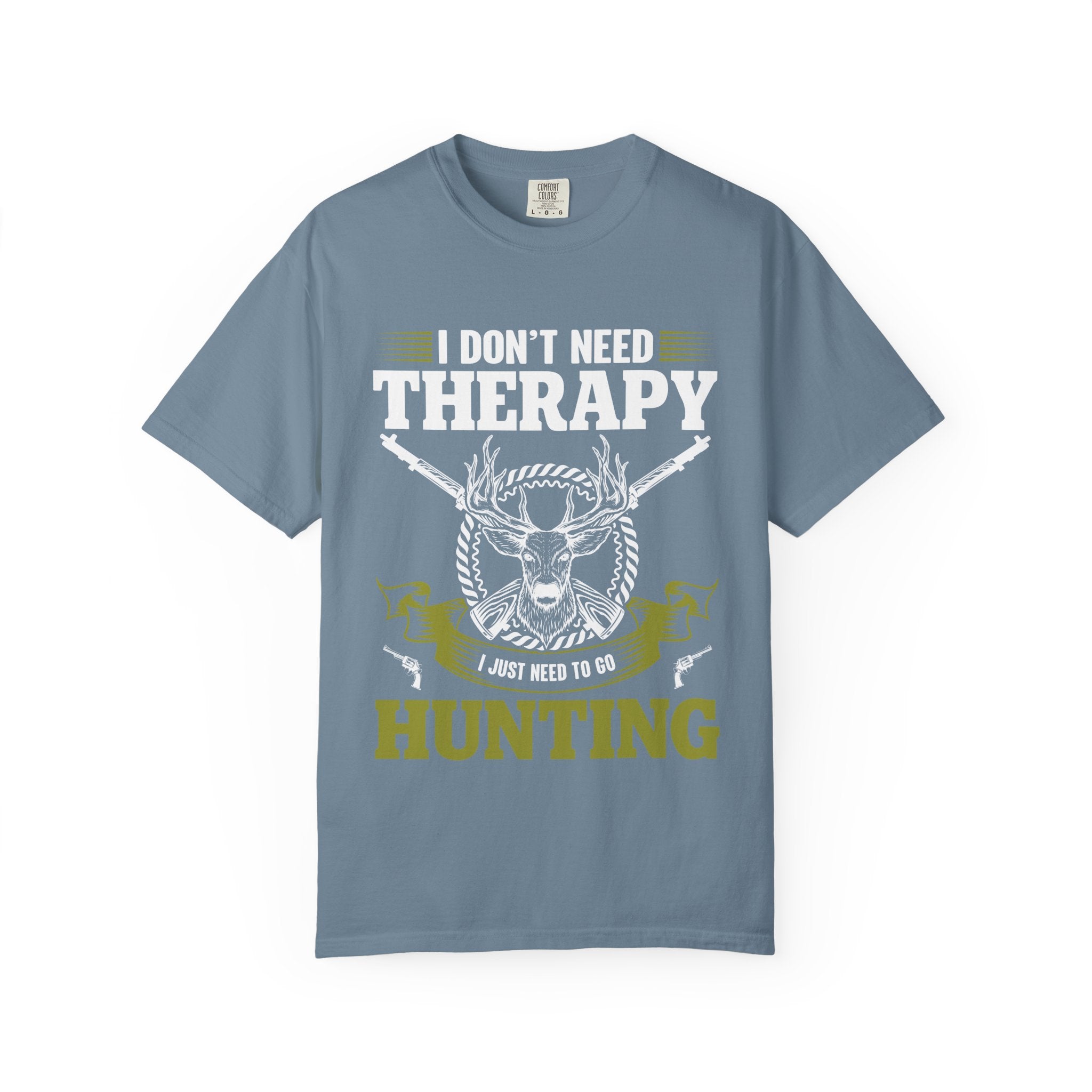 Hunting T-Shirt – "I Don't Need Therapy, I Just Need to Go Hunting" Graphic Tee