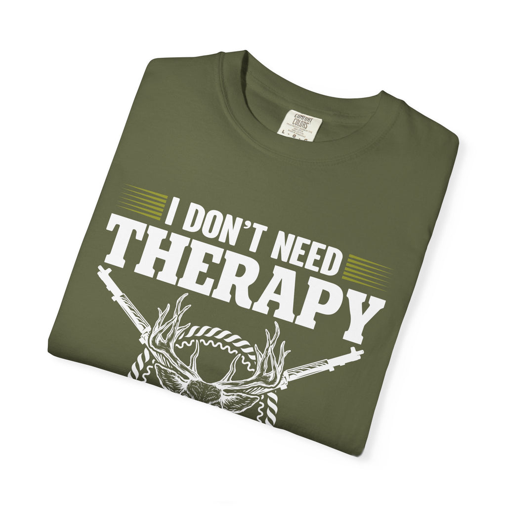 Hunting T-Shirt – "I Don't Need Therapy, I Just Need to Go Hunting" Graphic Tee