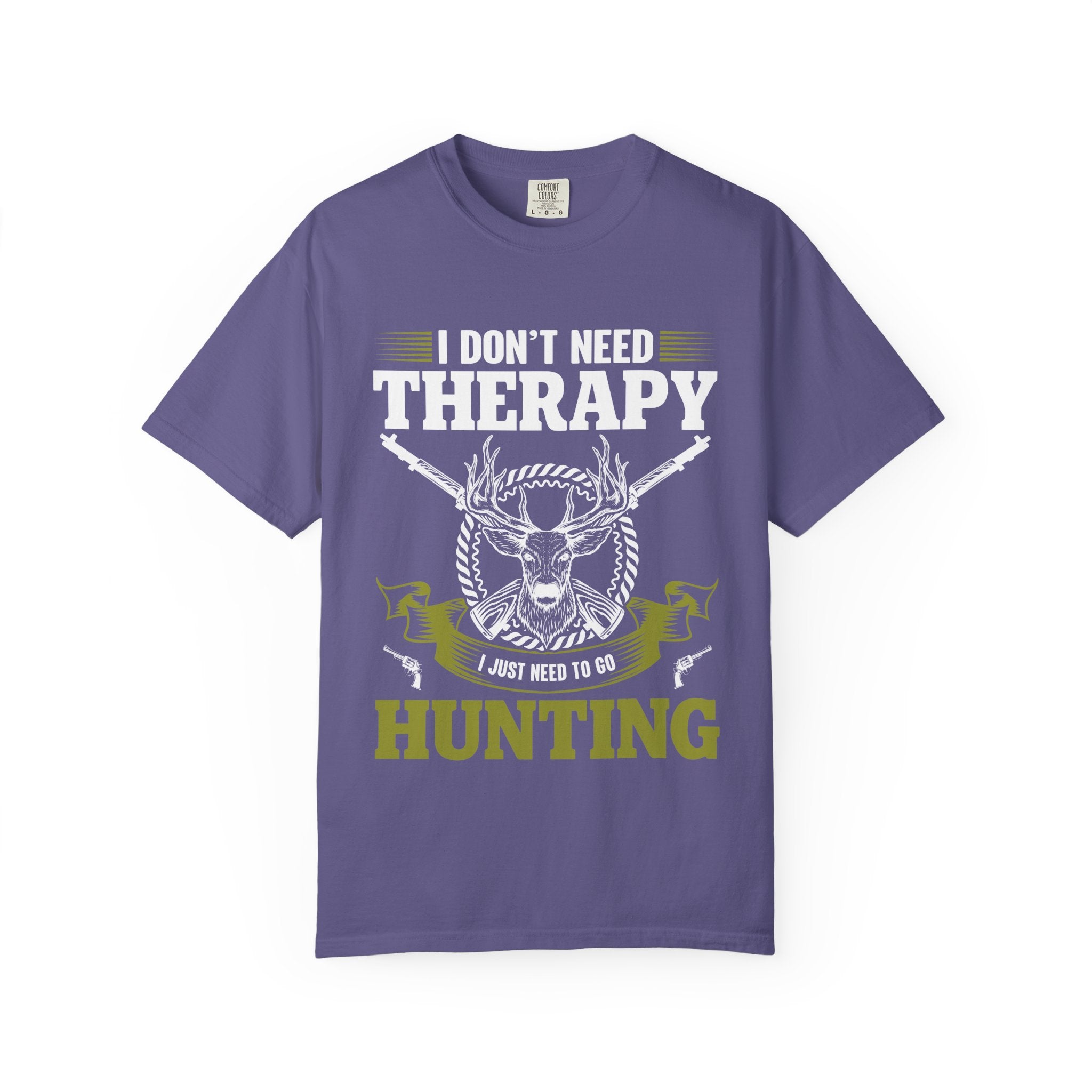 Hunting T-Shirt – "I Don't Need Therapy, I Just Need to Go Hunting" Graphic Tee