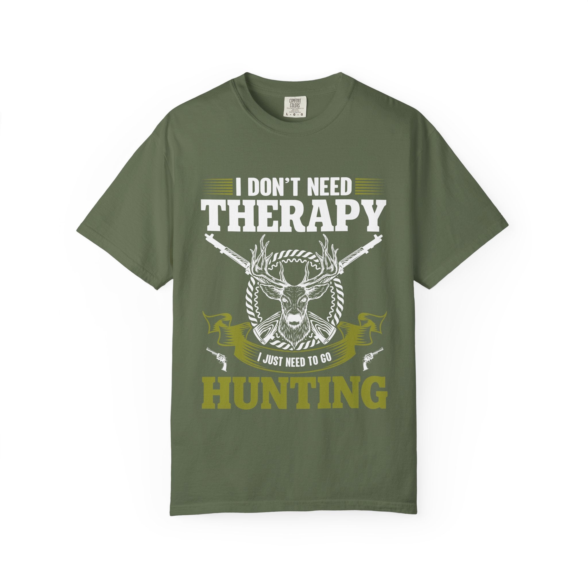 Hunting T-Shirt – "I Don't Need Therapy, I Just Need to Go Hunting" Graphic Tee