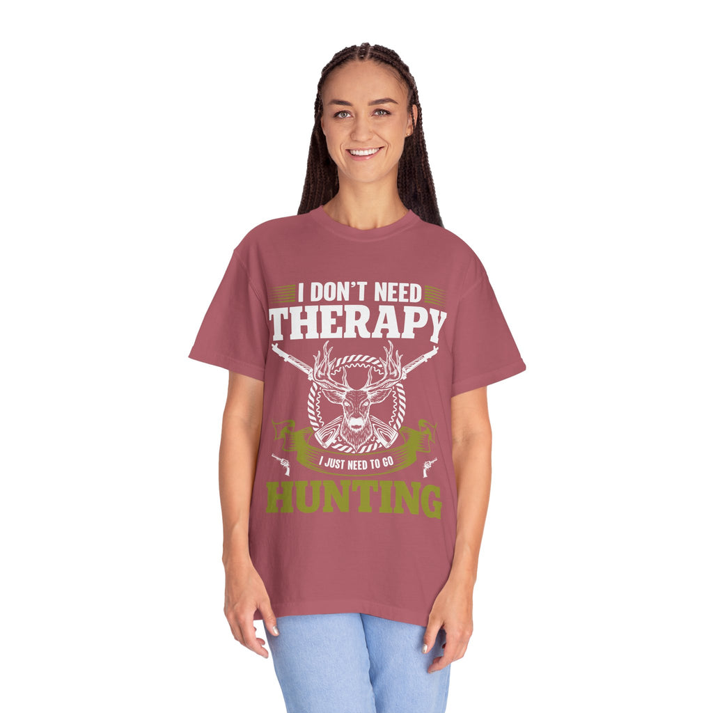 Hunting T-Shirt – "I Don't Need Therapy, I Just Need to Go Hunting" Graphic Tee