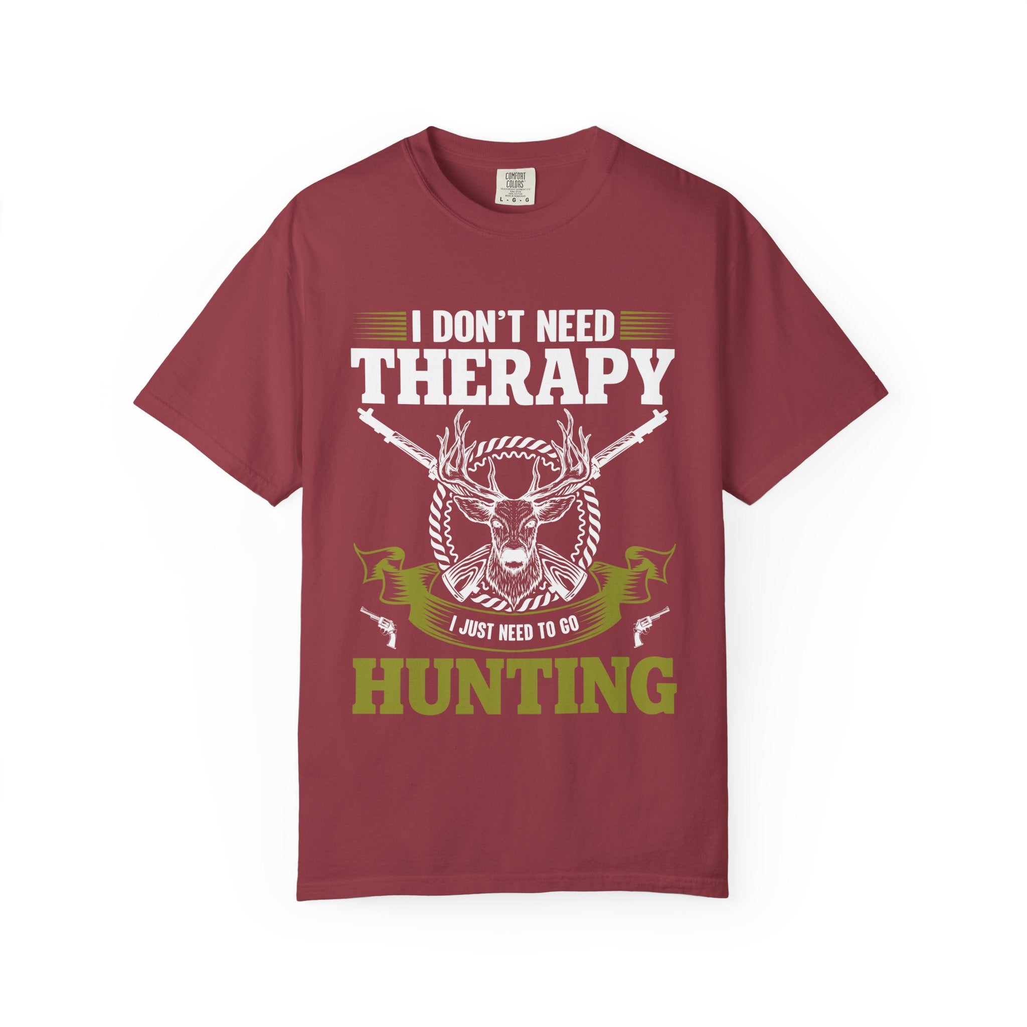 Hunting T-Shirt – "I Don't Need Therapy, I Just Need to Go Hunting" Graphic Tee
