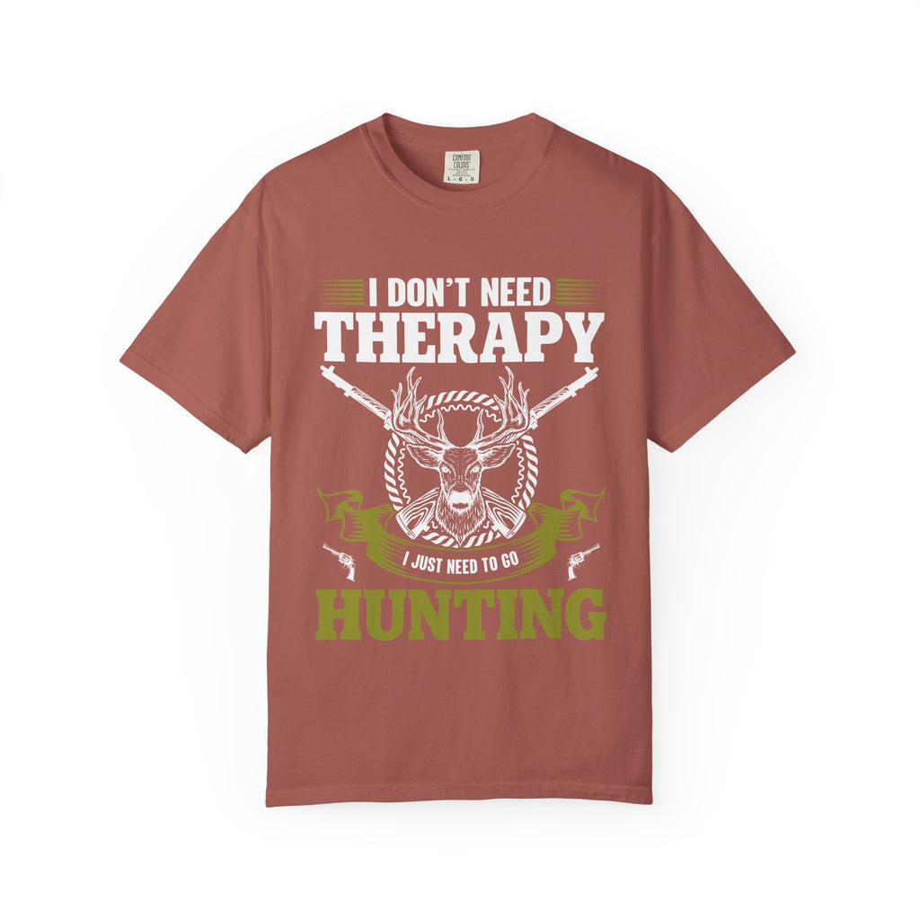 Hunting T-Shirt – "I Don't Need Therapy, I Just Need to Go Hunting" Graphic Tee