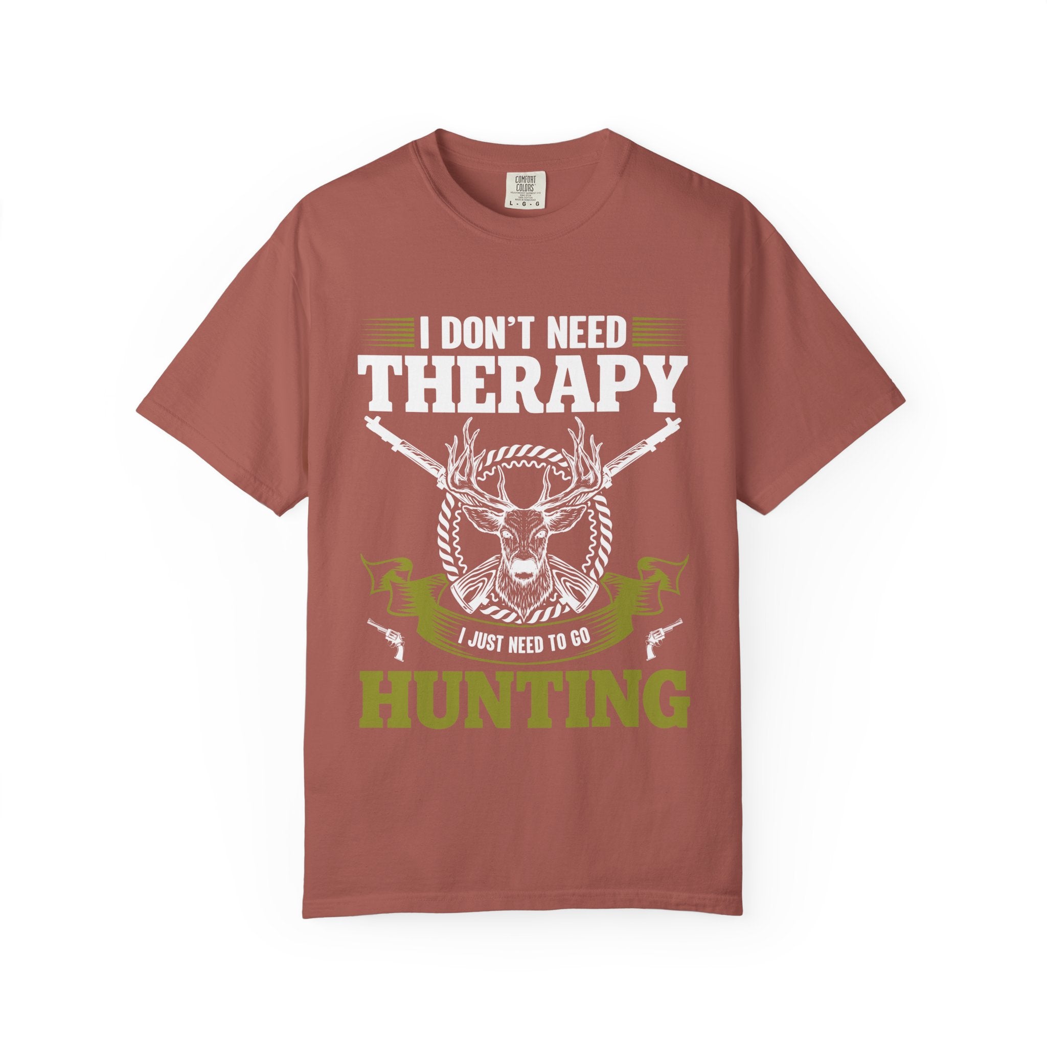 Hunting T-Shirt – "I Don't Need Therapy, I Just Need to Go Hunting" Graphic Tee