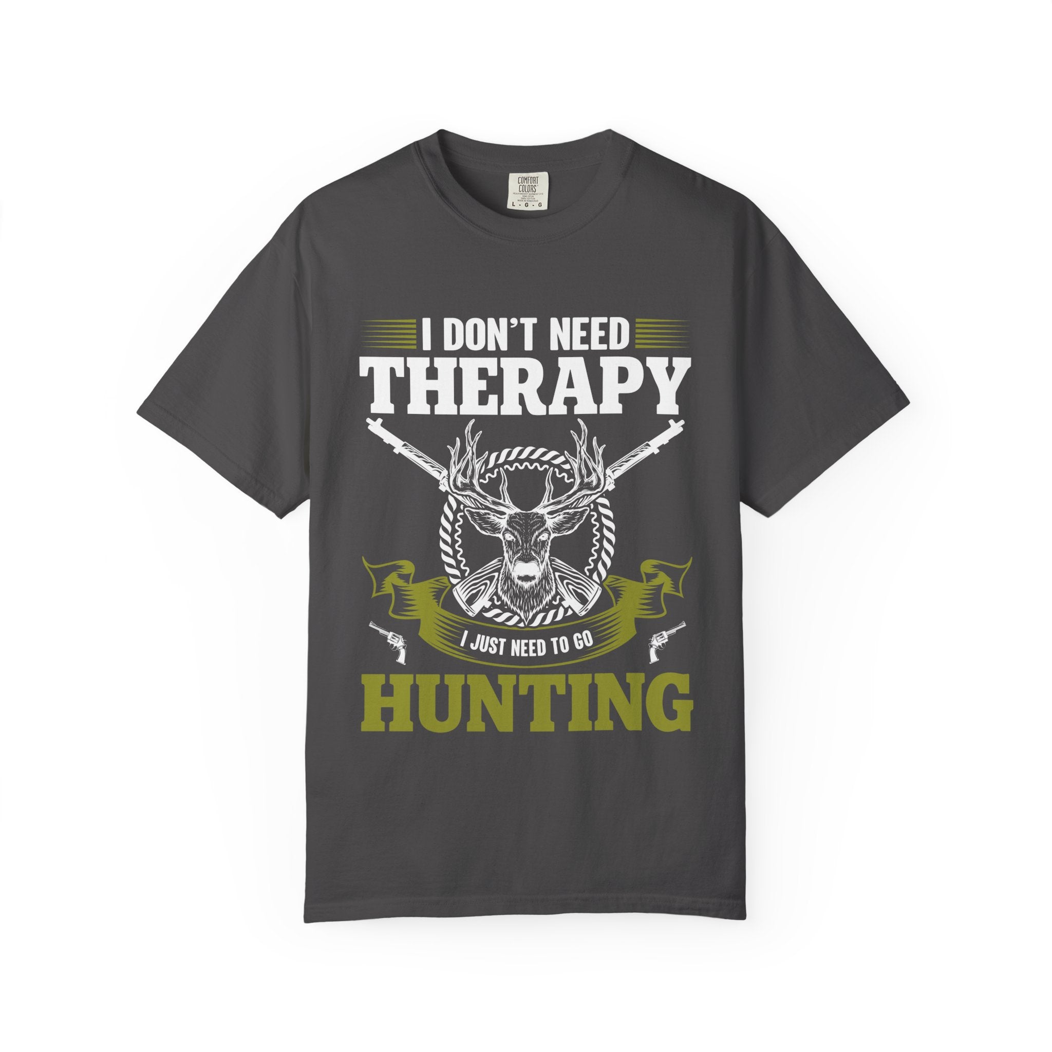 Hunting T-Shirt – "I Don't Need Therapy, I Just Need to Go Hunting" Graphic Tee