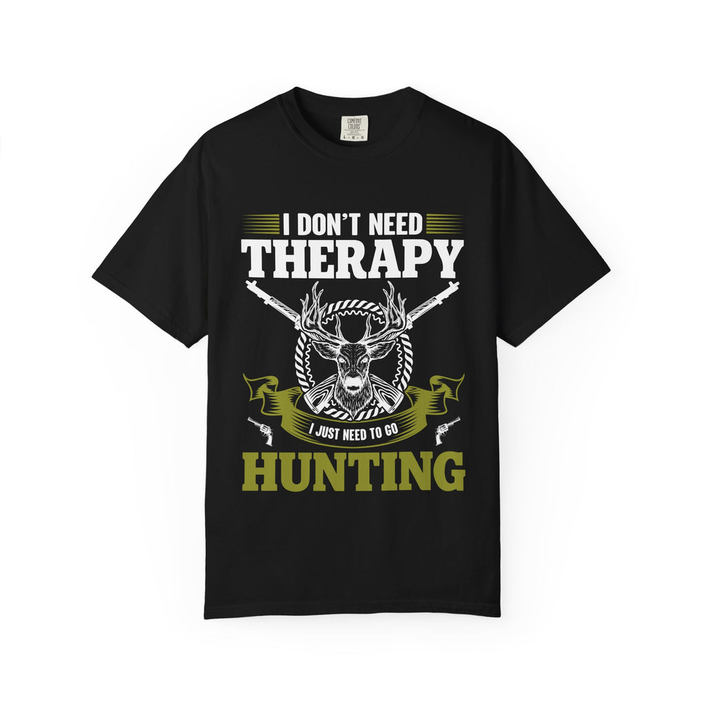 Hunting T-Shirt – "I Don't Need Therapy, I Just Need to Go Hunting" Graphic Tee