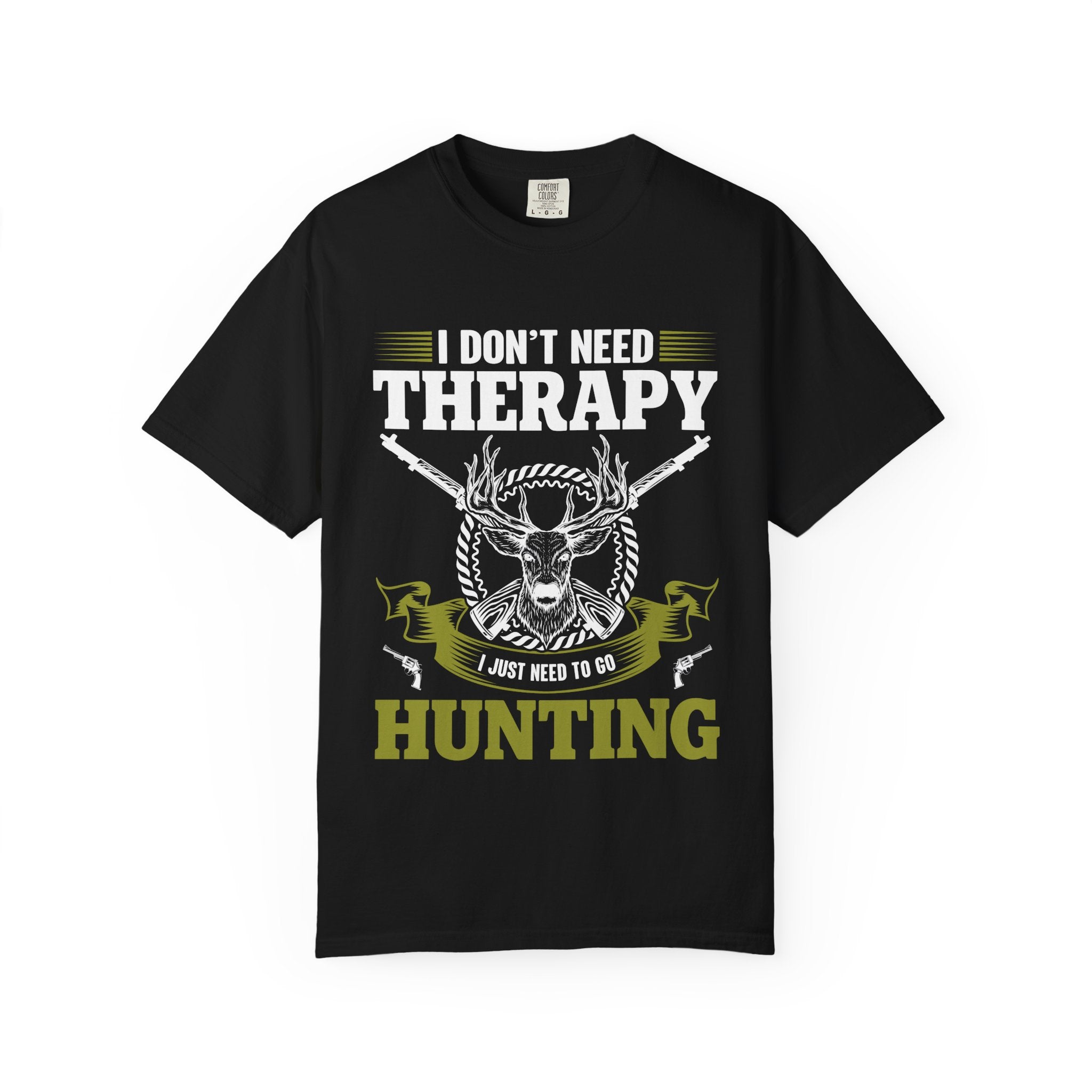 Hunting T-Shirt – "I Don't Need Therapy, I Just Need to Go Hunting" Graphic Tee