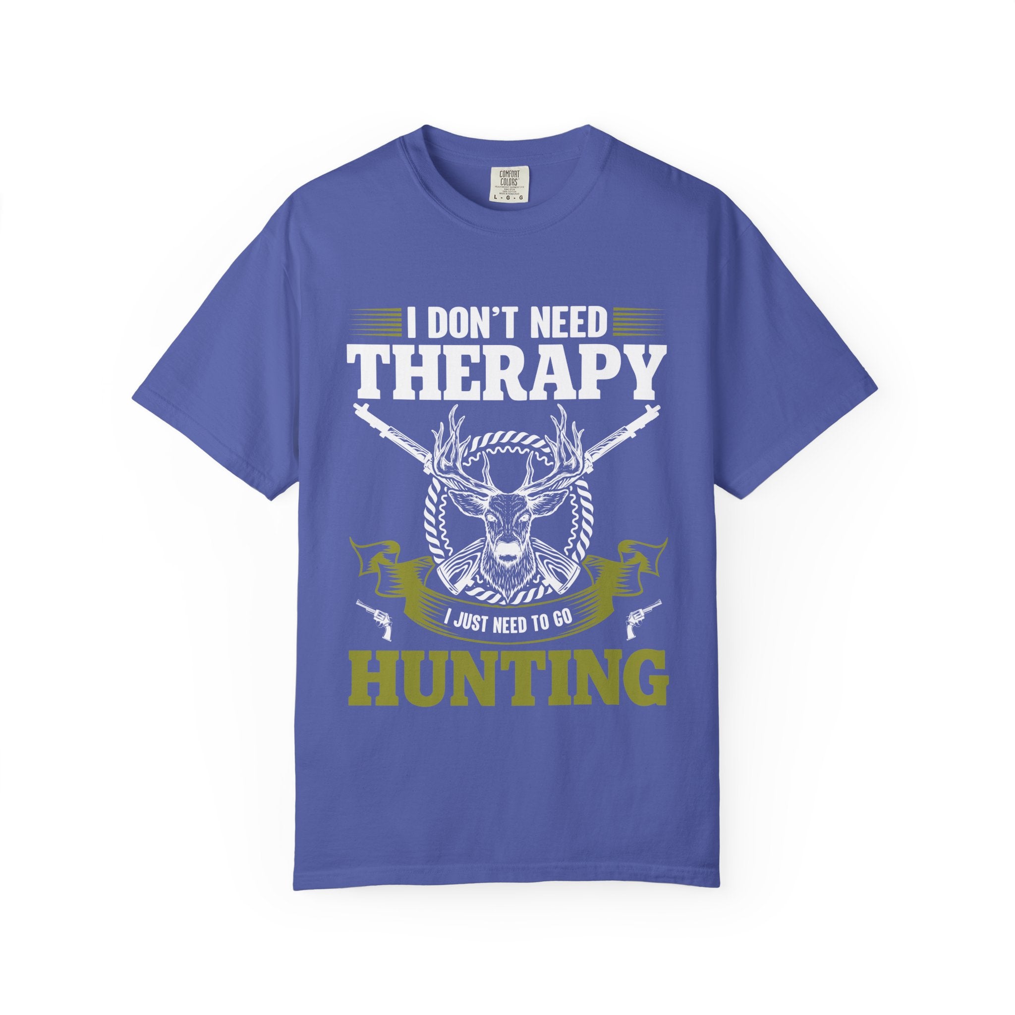 Hunting T-Shirt – "I Don't Need Therapy, I Just Need to Go Hunting" Graphic Tee