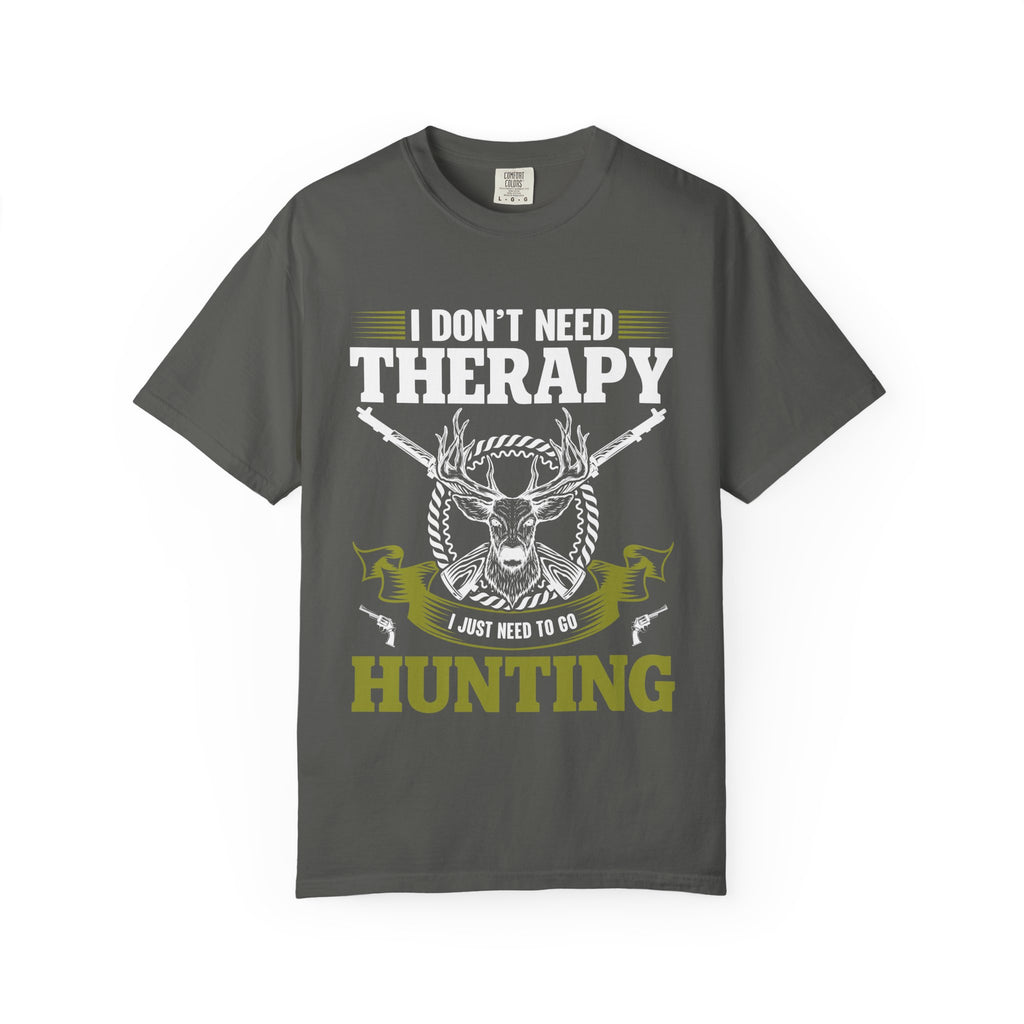 Hunting T-Shirt – "I Don't Need Therapy, I Just Need to Go Hunting" Graphic Tee