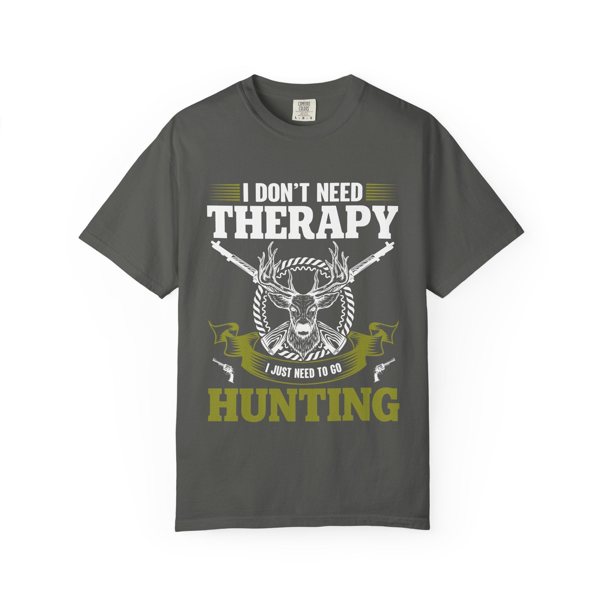 Hunting T-Shirt – "I Don't Need Therapy, I Just Need to Go Hunting" Graphic Tee