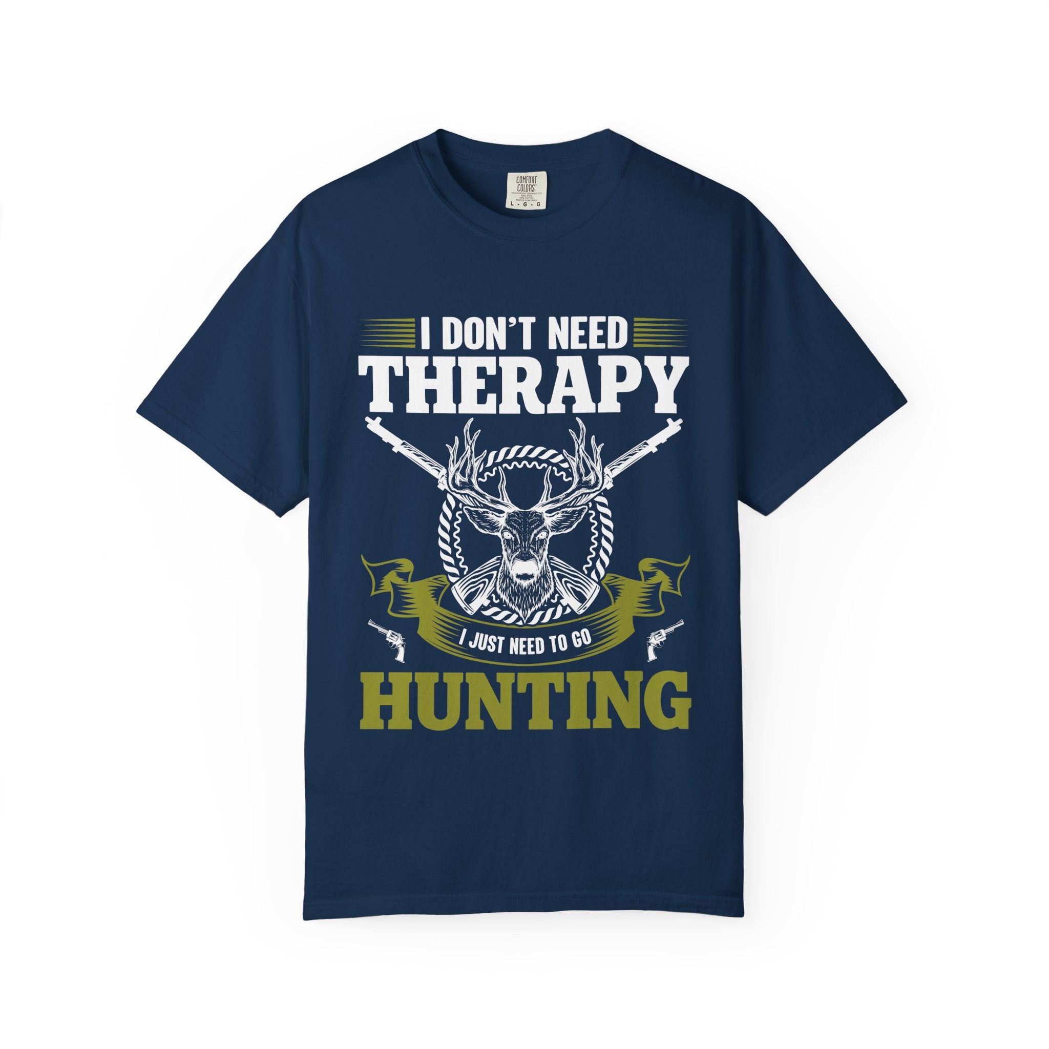 Hunting T-Shirt – "I Don't Need Therapy, I Just Need to Go Hunting" Graphic Tee