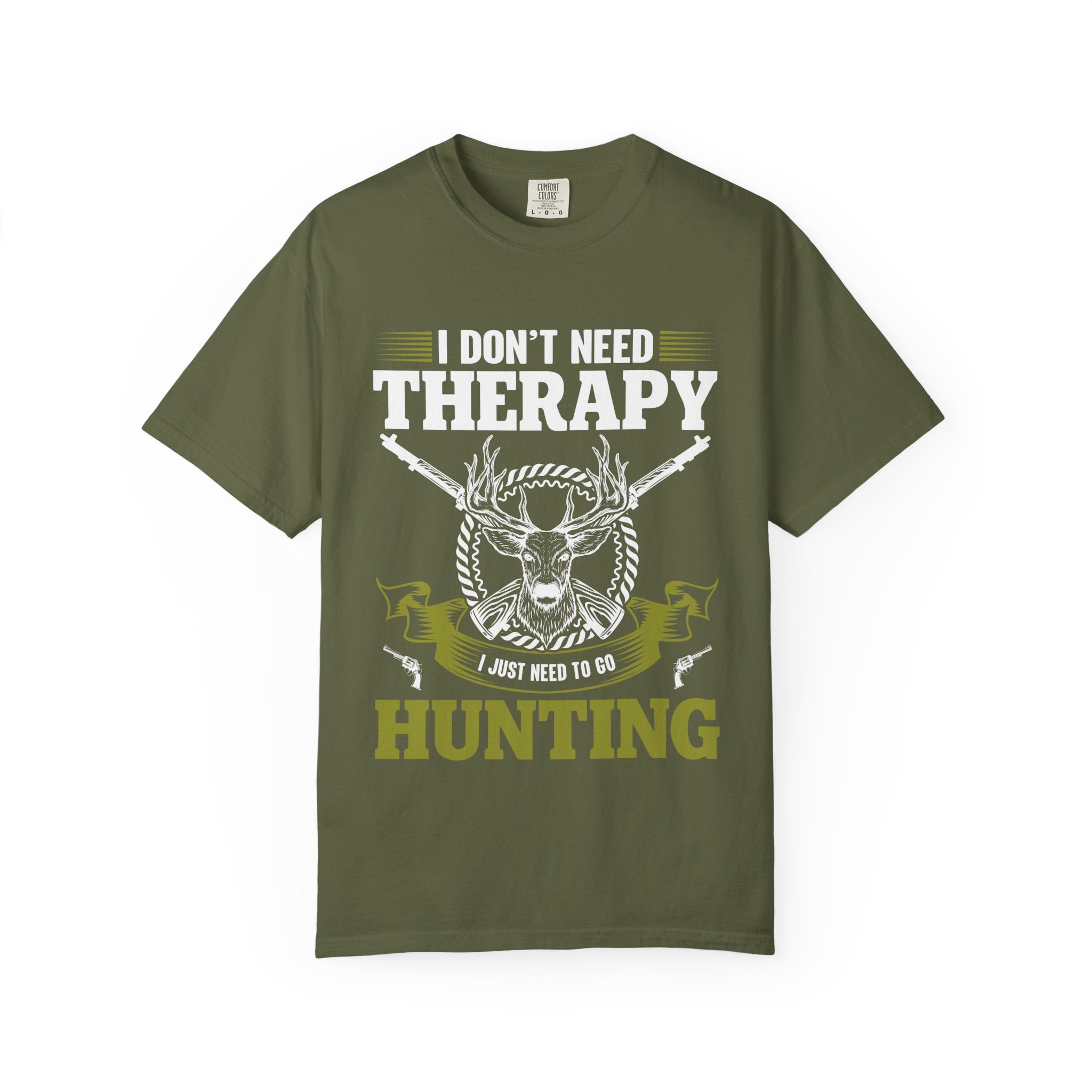 Hunting T-Shirt – "I Don't Need Therapy, I Just Need to Go Hunting" Graphic Tee