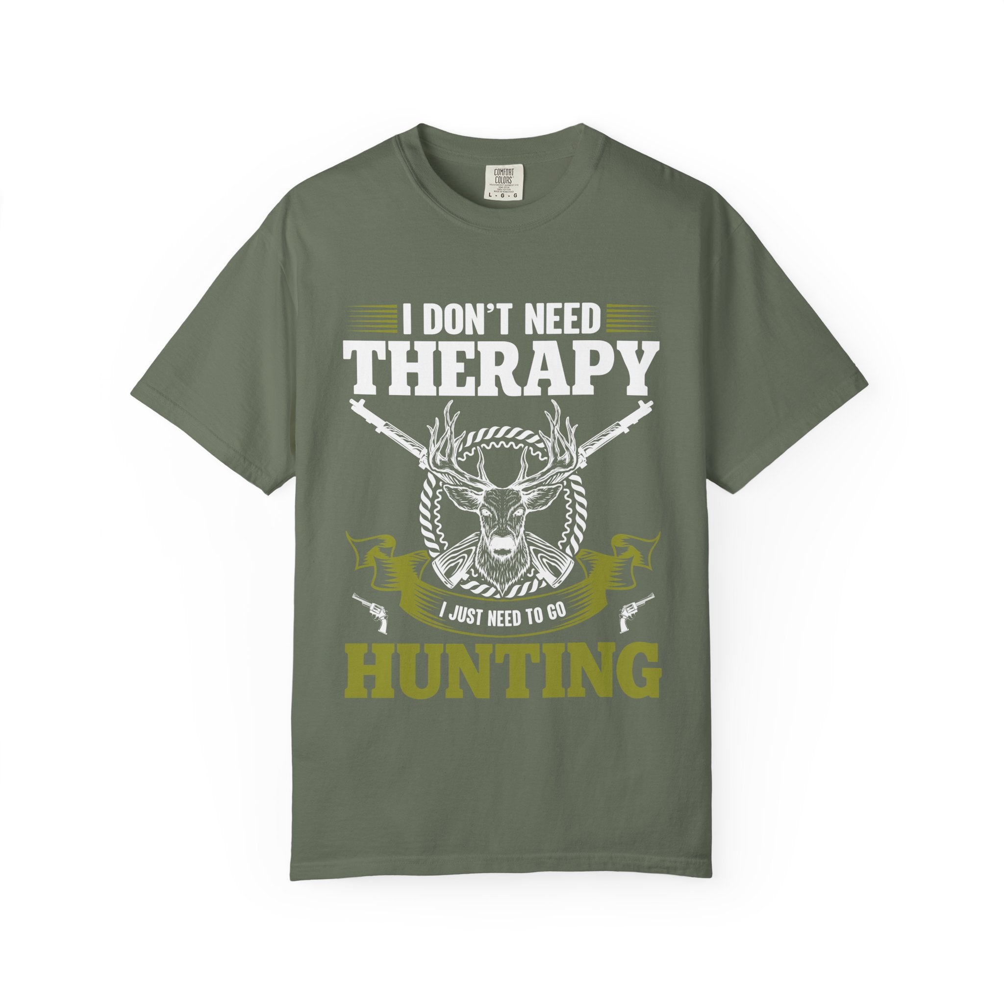 Hunting T-Shirt – "I Don't Need Therapy, I Just Need to Go Hunting" Graphic Tee